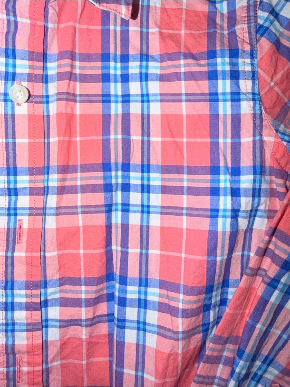 GAP Kids 2-Piece Outfit | Plaid Button Down Shirt + Blue Graphic Tee